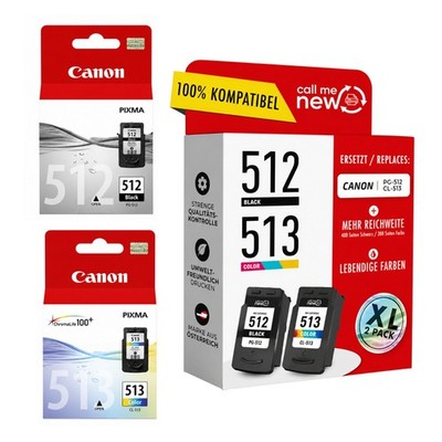 Original / Reman Druckerpatronen für CANON PG-512 CL-513 PIXMA MP270 MP280 MP490