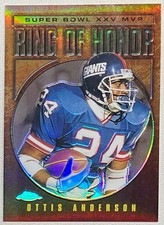 2002 Topps Chrome Ring of Honor Ottis Anderson Refractor #24/100 Jersey Number