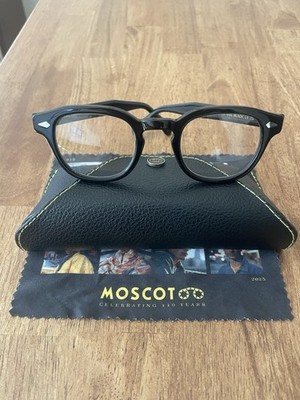 Moscot Lemtosh +1 Reading Glasses Black Frame No Blemishes Size 46