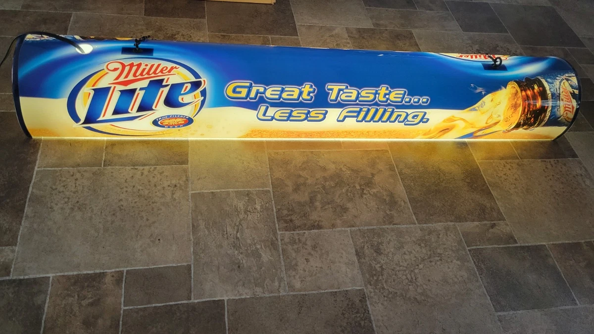 Pool Table Bar Light In Collectible Miller Signs & Tins for sale