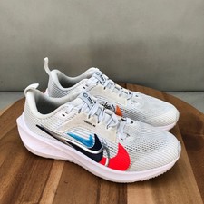 Nike Pegasus 40 Premium Running Shoes White Blue Red Youth Size 4Y Cushioned