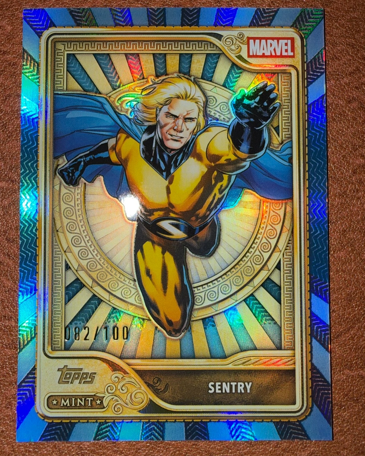 2026 Topps Mint Marvel - SENTRY #79 - Sky Blue Foil 82/100 - Gold Tier
