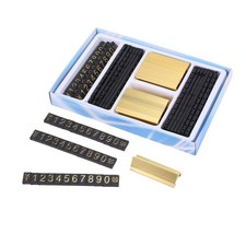 19 groups gold-tone metal, Arabic numerals together price tags L7H87447