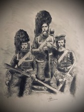42nd Highland  Regiment of Foot - Crimean War - Military sketch  