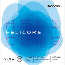 D'Addario H410 Helicore 16 Inch Viola String Set 16 Long Scale Medium