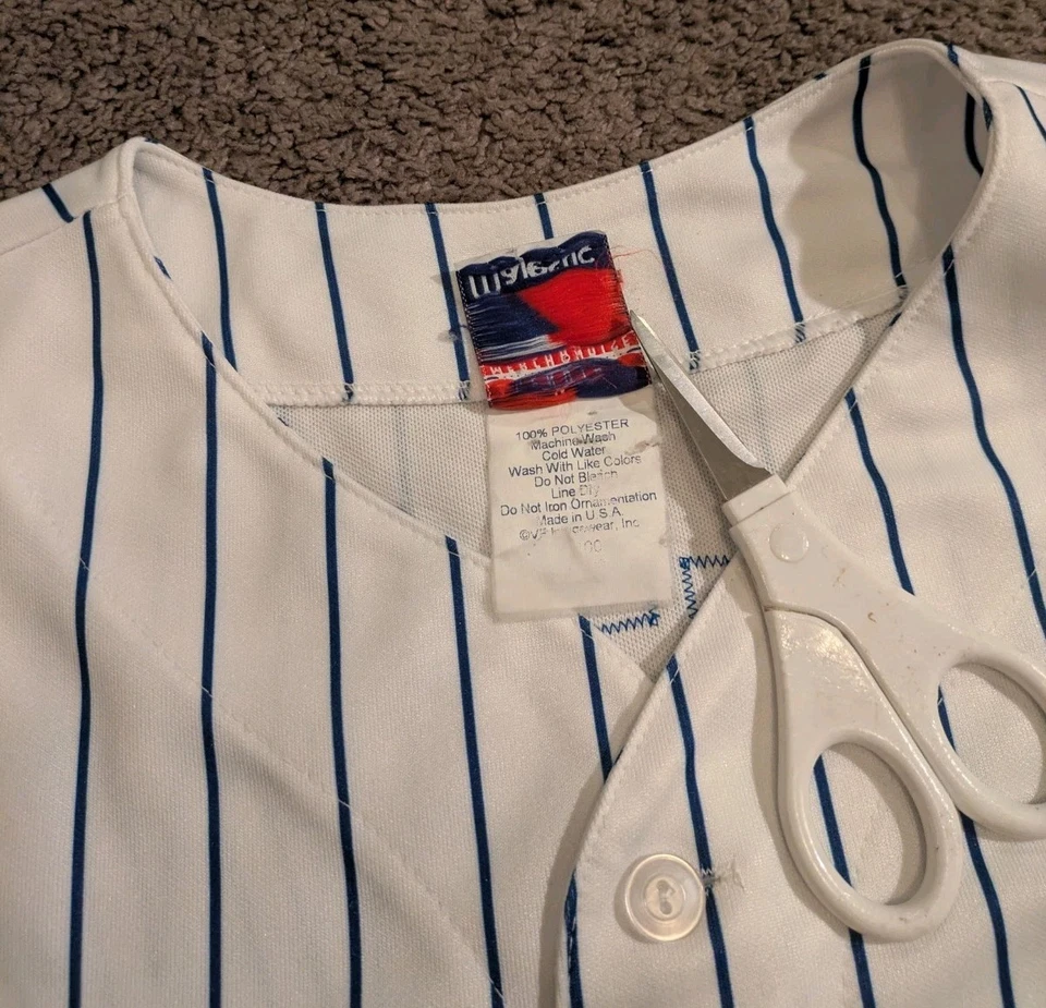 Camiseta masculina vintage Y2K Majestic New York Mets Johan Santana feita nos EUA 3XL - Imagem 4 de 4