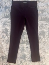 WOMENS SIZE SMALL AUBERGINE DKNY JEANS PULL-ON STRETCH PONTE PANTS MIDRISE