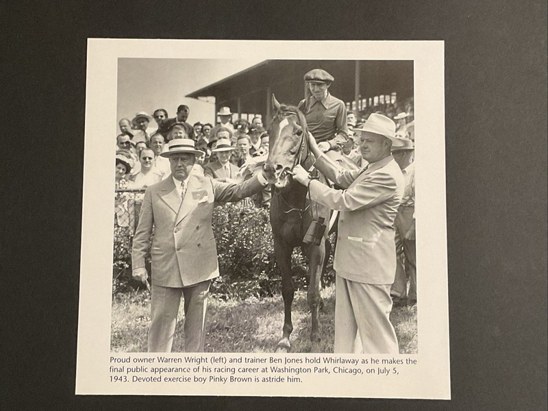 WHIRLAWAY  LAST APPEARANCE 1943 photo Horse Racing 1941 TRIPLE CROWN