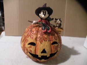 DISNEY SHOWCASE/JIM SHORE 'A SPELLBINDING HALLOWEEN' #4008070 MINNIE PUMPKIN NEW