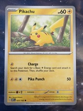 Pikachu 002/015 Rare Holo Pokemon Card Near M...
