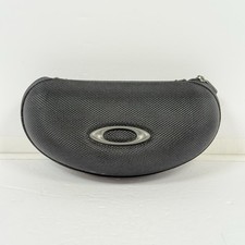 Genuine Oakley Sunglasses Case Soft Vault Zipper Nylon Empty Clamshell Black