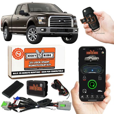 Remote Start Kit - Use Factory Fob & Android iPhone Control App - 2021-23 F150