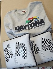 2 x Daytona International Speedway Pillow Seat Cushions, new, & Sweater.