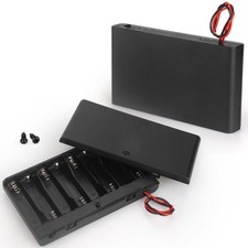 2 x 8 AA Battery Holder housing with Leads,2PCS 8 x 1.5V AA Battery Holder Case