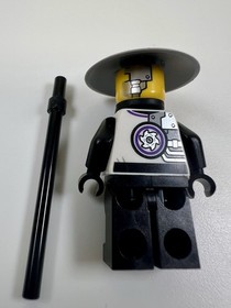 LEGO Ninjago Evil Sensei Wu Minifigure w/ Staff From Set 70725 Authentic