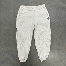 Meme. Ivory Fleece Jogger Sweatpants Kid's Sz 10 Cotton Drawstring Lounge Pants