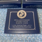 250th Anniversary US Marine Corps American Eagle One Ounce Silver Proof Coin NEW
