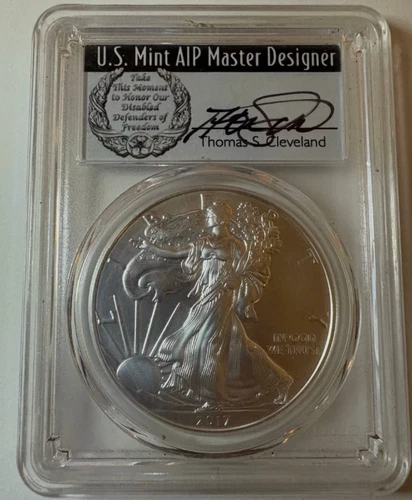 2017 W PCGS SP70 BURNISHED AMERICAN SILVER EAGLE FIRST STRIKE