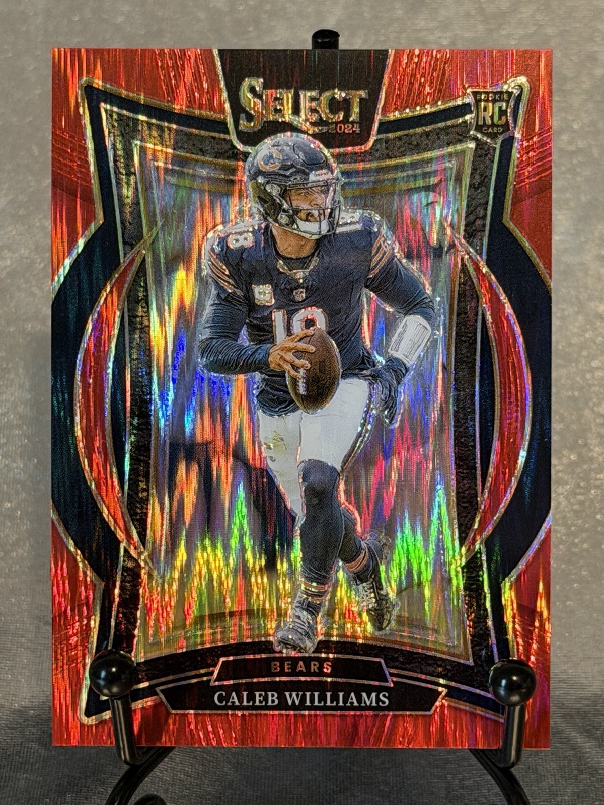 2024 Panini Select Football Caleb Williams RC Concourse Red Shock 018/249 No. 25