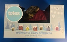 Totes Women  s Cozy Memory Foam Slippers Size XL 9-10 New In Box