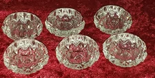 Antique Set of 6 Salt Cellars Dips Open Salt Dips 1.5"