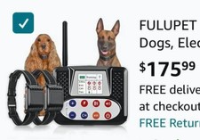 Wireless Fence for 2 Dogs, Electric System Dog Training Collar Remote Control