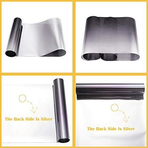 Pellicola Finestrino Sole Visiera Nera Argento Parabrezza Camper - Imagen 6 de 7