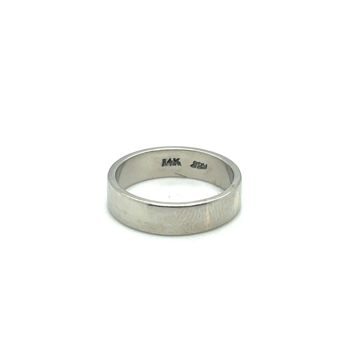Ebay wedding bands white best sale gold