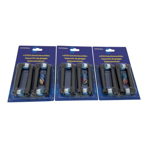 Aufsteckbürsten für elektrische Zahnbürsten - kompatibel mit Oral-B - 12 Stück - Bild 2 von 7