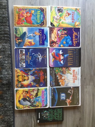 VHS Vintage Tapes Disney Classics Bundle 11 In All Black Diamonds Included - Picture 2 of 10
