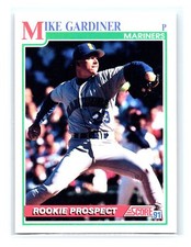 1991 Score Baseball #721 Mike Gardiner RC Rookie Prospect Seattle Mariners