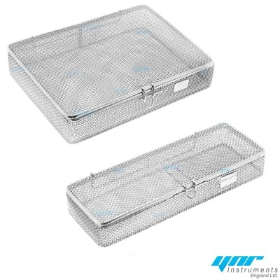 YNR ENGLAND CE YNR England Sterilization Cassette Tray Autoclave Sterilizer Perforated Mesh Box