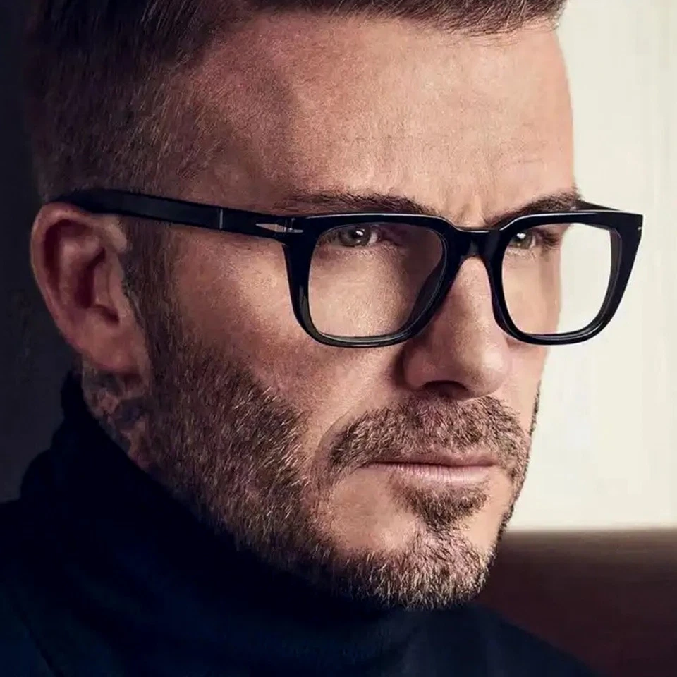 Hombres Mujeres Lentes Transparentes Moda Moda Sin Receta Clásico Negro Anteojos Foto 3 de 4