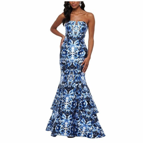 Strapless Double-tier Ball Gown Dress 