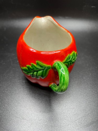 Tomato Cream & Sugar Bowl w Lid on tray Made In Occupied Japan Maruhon Ware - Picture 7 of 21