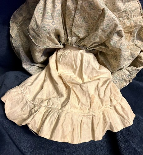 Antique Folky Cloth Rag Doll All Original With Embroidered Face 13.25” - Picture 8 of 14