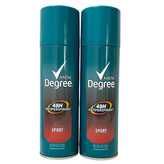 2 Cans Degree Men Sport Antiperspirant Deodorant Spray 48 ...