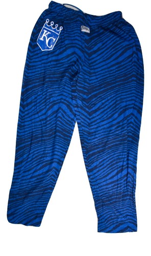 Zumbaz Mens MLB Kansas City Royals Drawstring Zebra Pants NWT XS, S - Picture 2 of 2