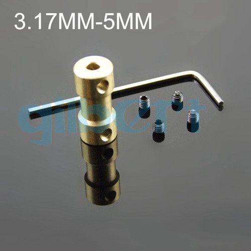 5PCS 2/3/3.17/4/5/6mm Brass Shaft Coupling Coupler DIY Model Decelerate Motor - Picture 4 of 112