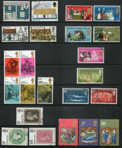 GB QE2 1953 - 1970 Fijo Conjuntos individuales - Listado múltiple - Sellado - Imagen 10 de 52