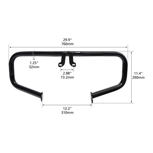 Chopped Engine Guard Crash Bar Fit For Harley Touring Road King 2014-2023 New - Picture 10 of 11