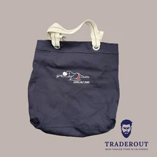 H.E.Arts Design Erotic Art Custom Embroidery Men navy blue Canvas beach tote Bag