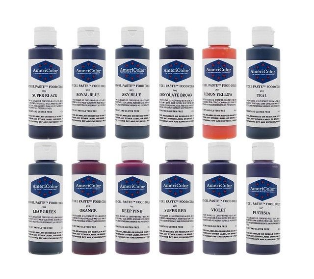 AmeriColor 12 Color Variety - Kit Soft GEL Paste Food Coloring 4.5 ... AmeriColor 12 Color Variety - Kit Soft GEL Paste Food Coloring 4.5 ...