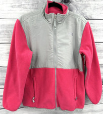 THE NORTH FACE FLEECE POLARTEC DENALI JACKET Youth Girl Size XL PINK / GREY