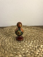 Vintage Russian Folk Art Wooden Bird Whistle Hand Painted Wood 3