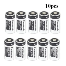 10PCS3V Industrial Battery 1400mAh CR17345 DL123A EL123 For Panasonic  CR123A