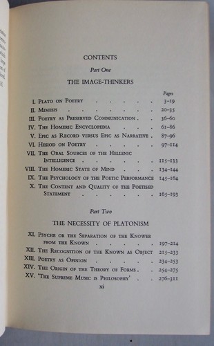 Preface to Plato, Eric A. Havelock, 1963, 1st edition - Picture 3 of 5