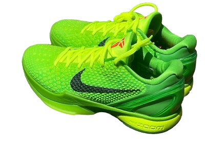 NIB Kobe VI Grinch 2020 Protro Green Apple/Black-Volt-Crimson SZ 9 MENS | eBay UK
