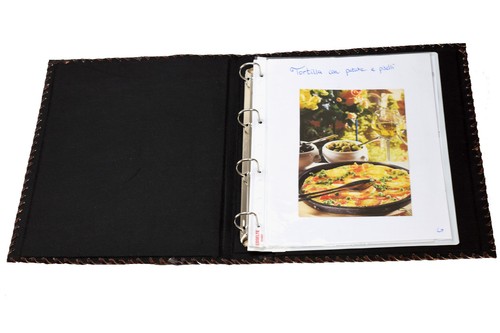 Akten Ordner 4 Ringe A4 Echtes Leder Handmade Indien Stammbaum Familie Prägung - Bild 9 von 10