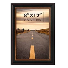 12x16 Collage Picture Frame White Mat for 4-5x7 Photos Landscape/Portrait Ornate